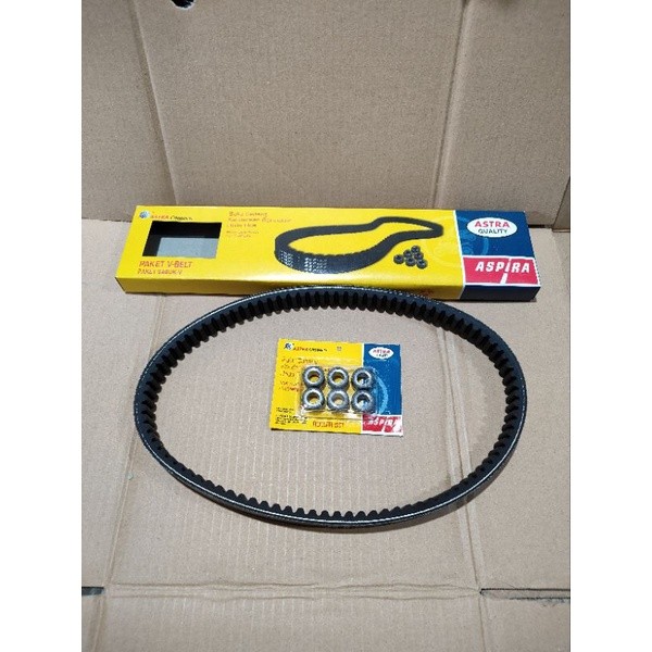 Vanbel Vanbelt V Belt Vbelt Fanbel Set Roller Aspira Yamaha Aerox 155 Original Ori Asli