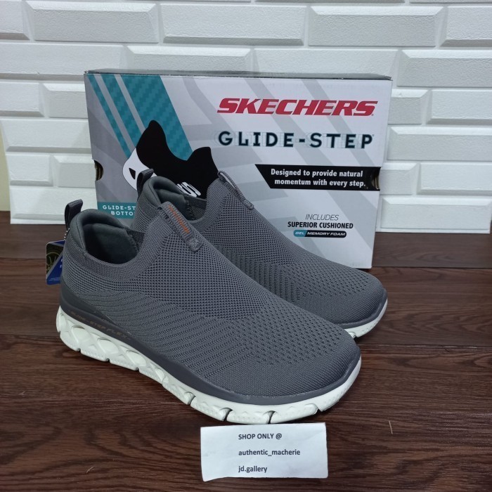 ORIGINAL SALE 70% SEPATU SKECHERS GLIDE STEP FLEX 232526 CHAR MEN