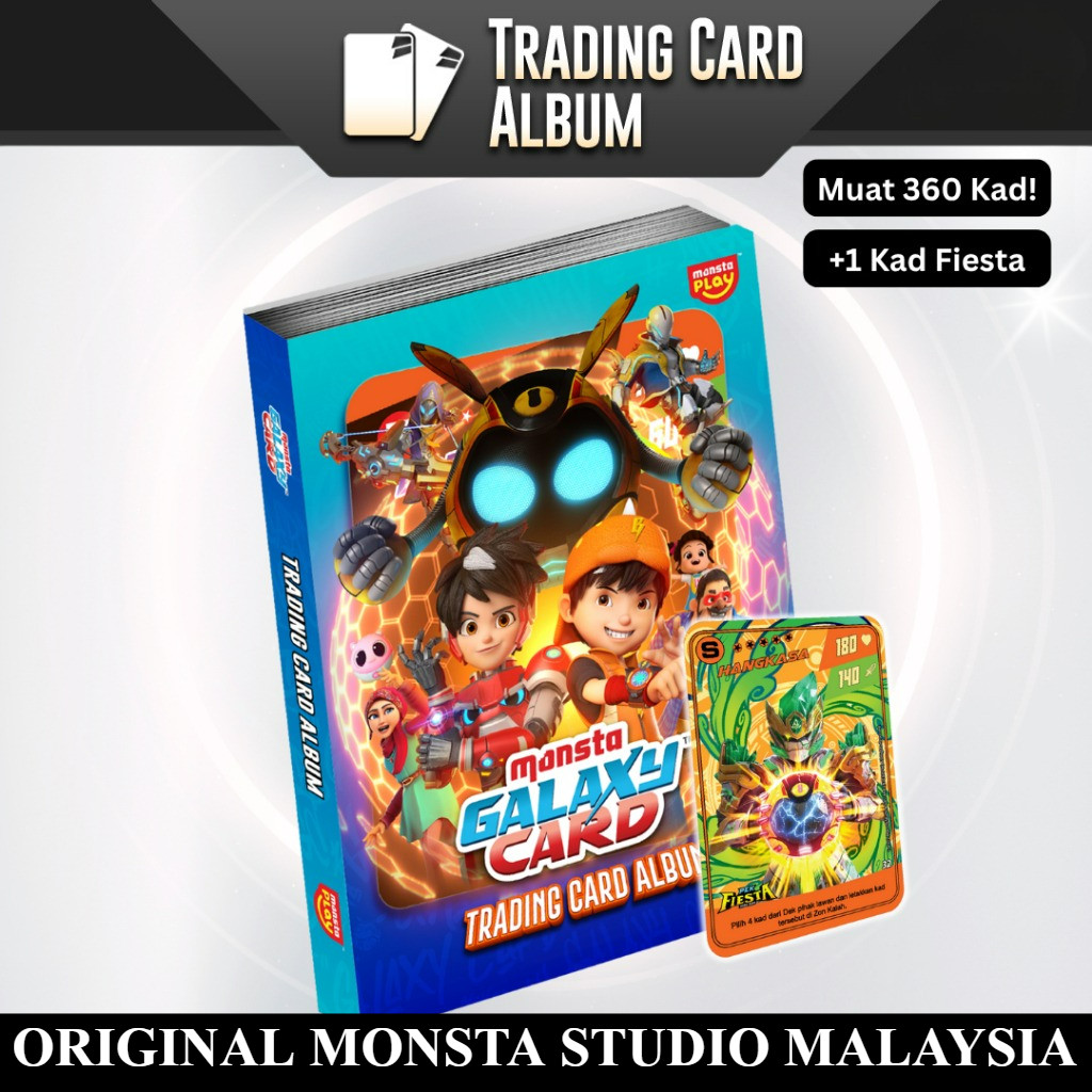 READY STOK Album kartu koleksi Monsta Galaxy Card Trading Album + Kad Fiesta boboiboy MGC original i