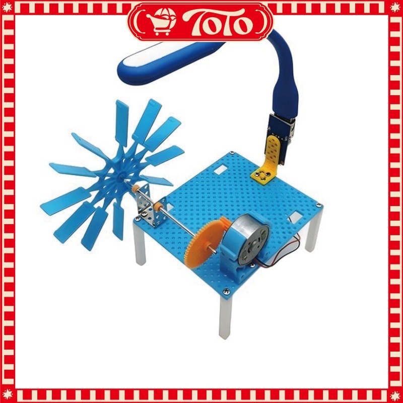 Set Percobaan Sains PLTA Mini Kit DIY Turbin Air Pembangkit Listrik Tenaga Air Mainan Edukasi Fisika