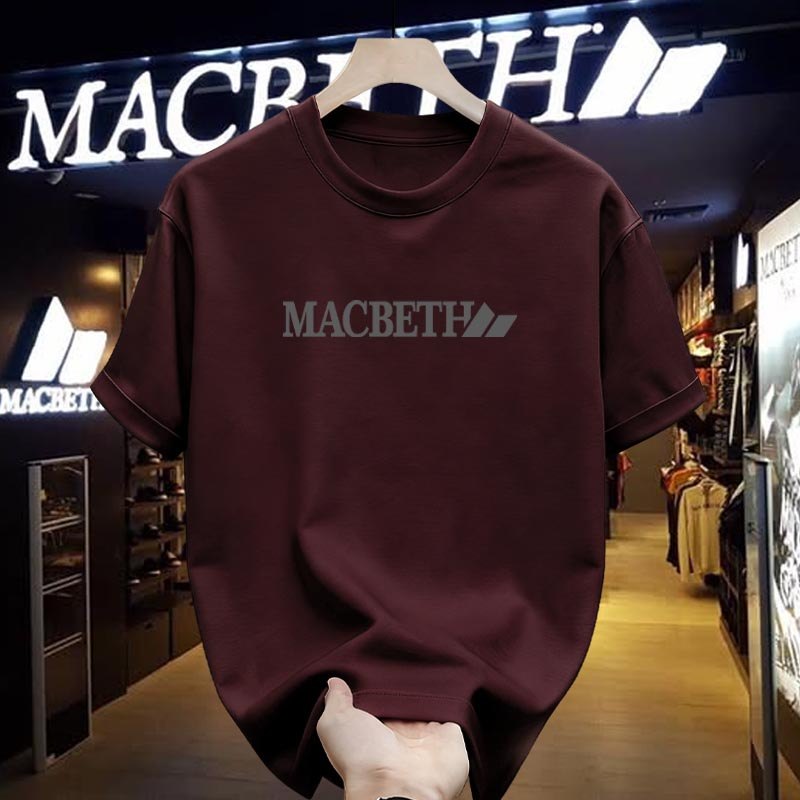Kaos Macbeth Pria Resmi Original Model Casual Street Style Kekinian Nyaman Lengan Pendek T-shirt Fas