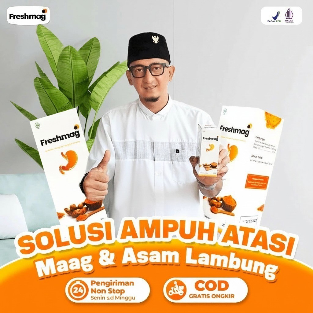 FRESHMAG Original Madu Herbal Lambung Efektif Atasi Masalah Asam Lambung Maag GERD Iritasi Lambung T
