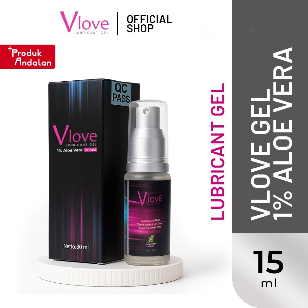Vlove - Clean Clear Smooth Pelumas Gel Pria & Wanita 15 ml Aman BPOM Lubricant Water Based
