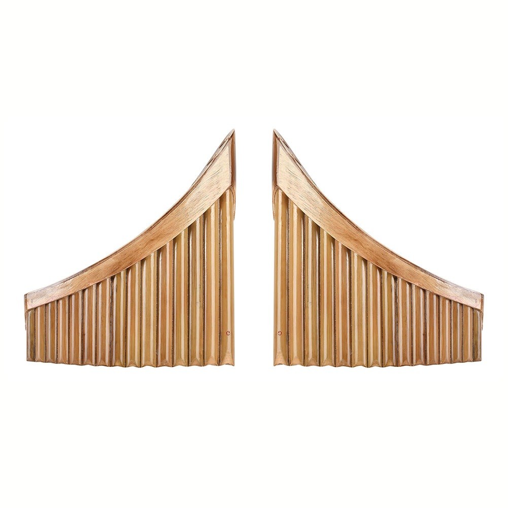 1pc Pan Flute Natural Pan Flute Pan Flute Natural Pan Flute 10 L X 9 W X 0.8 H 440 Hz Tuned To G Maj