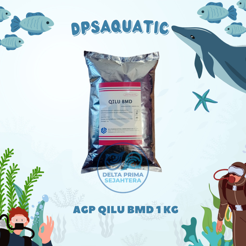 AGP QILU BMD 1 KG - Untuk Pemacu Pertumbuhan Dan Pencernaan Ayam Broiler Dan Hewan Ternak Lainnya.