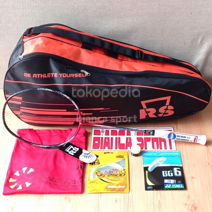 raket badminton RS metric power 10 komplit