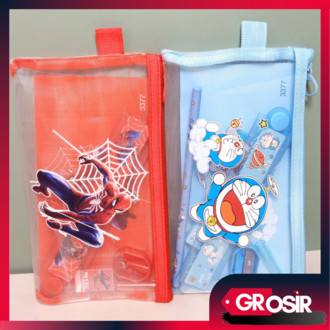 Grosir - S6150 Alat Tulis Lengkap Karakter / Paket Alat Tulis Motif Sanrio / Tempat Pensil Karakter 