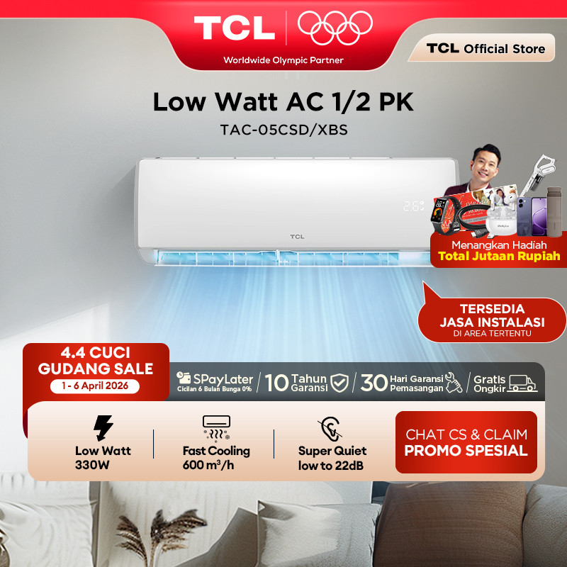TCL AC TAC 05 CSD/XBS 0.5 PK AC Low Watt [INDOOR + OUTDOOR ONLY] - 1/2 PK Mini Full Set - 1 2 PK Bar