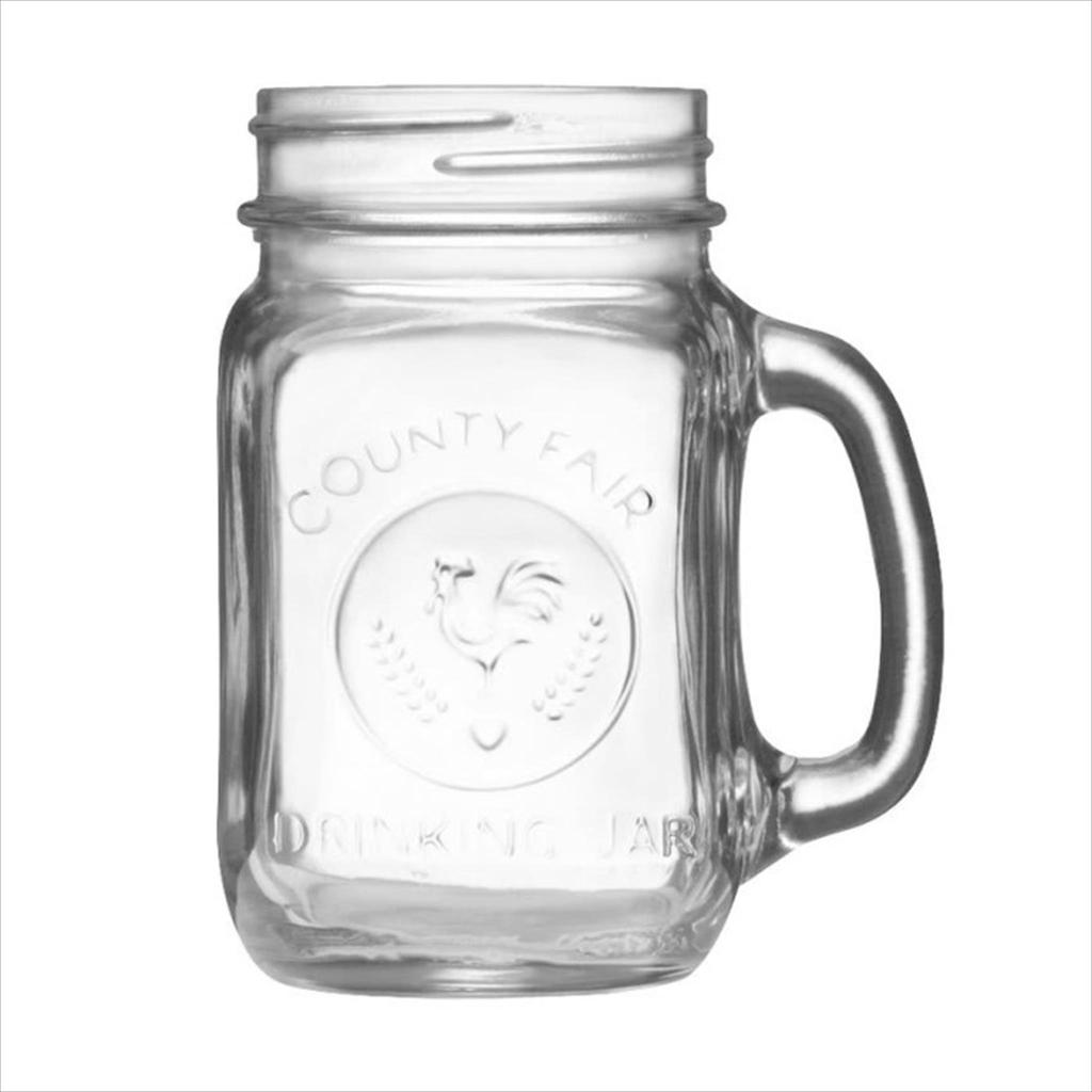 LIBBEY Drinking Jar Glass / Gelas Toples Gagang 16.5 oz #97085
