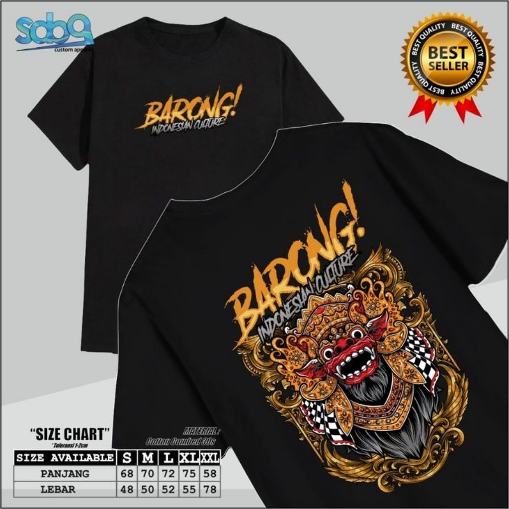 KAOS BARONG INDONESIAN CULTURE || KAOS DISTRO TERBARU