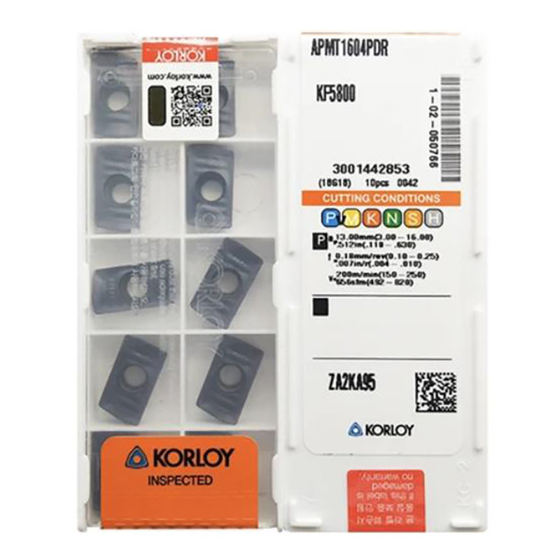 Original APMT 1135 1604 APMT1135PDR APMT1604PDR KF5800 APMT1135 APMT1604 PDR Korloy Milling Cutter G