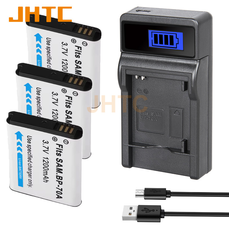 BP-70A Battery Charger for SAMSUNG AQ100 DV150F ES67 ES70 ES71 ES73 ES74 ES EA-BP70A IA-BP70A, gital