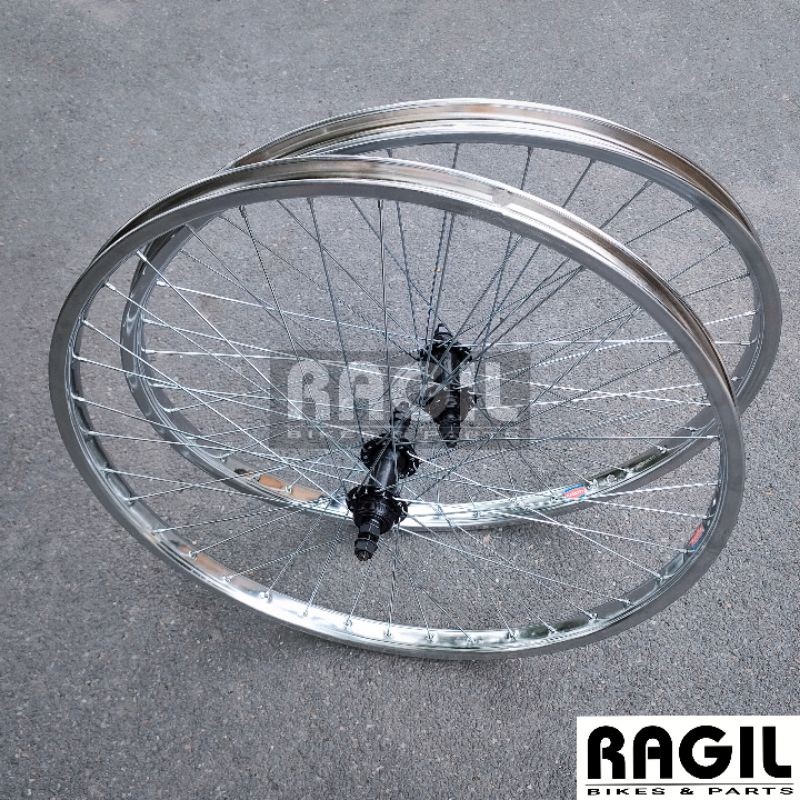 Paling dicari Termurah WHEELSET SEPEDA 26 ARAYA BESI LUBANG 36 HOLE 36H RIM VELG RIMS HUB FREEHUB UL