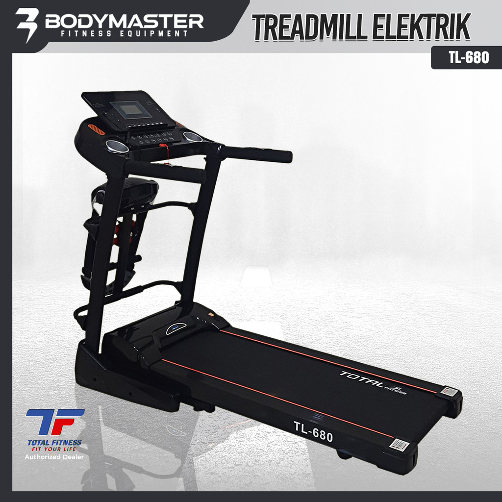 Treadmill Elektrik TL-680 Original Total Health Gym Treadmill Listrik Automatic Incline