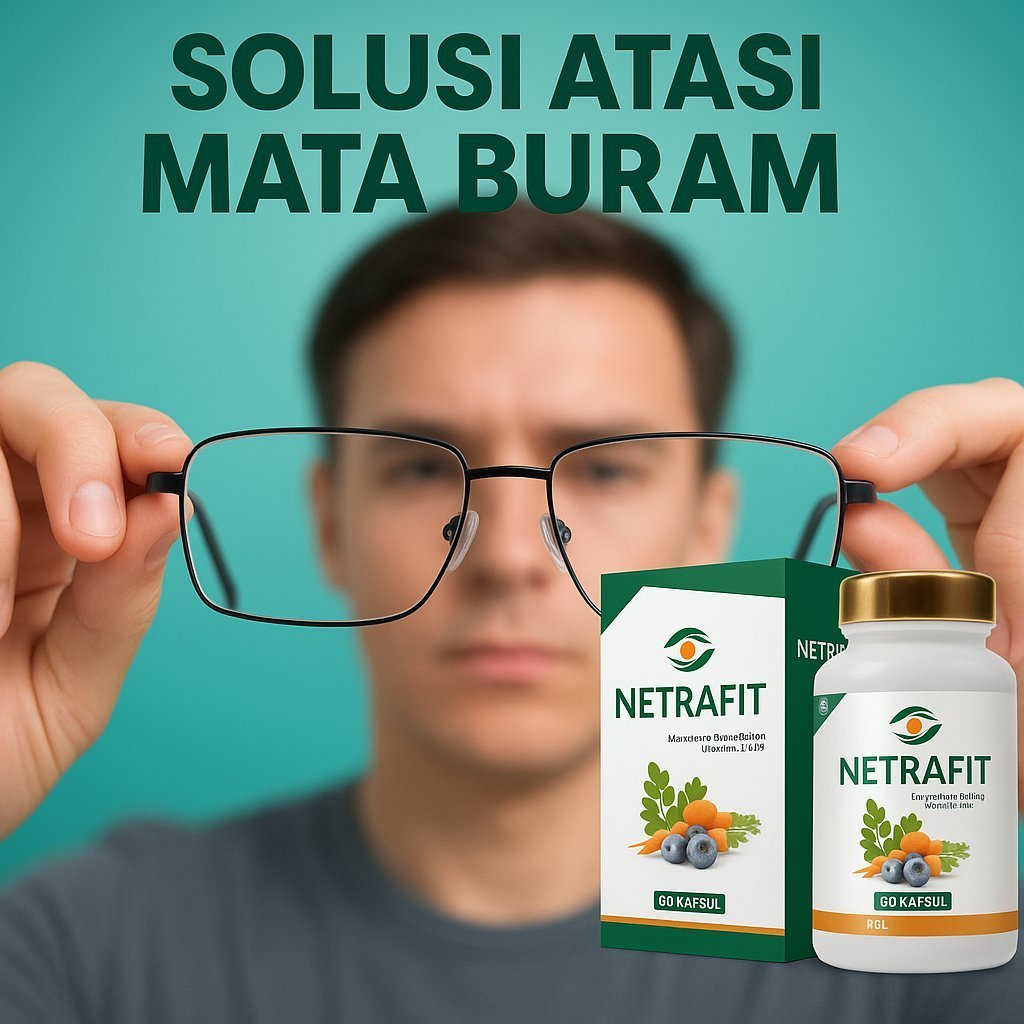 NETRAFIT Solusi mata sehat Netrafit Original Obat kapsul Mata Katarak  Mata Rabun OBAT MATA KATARAK