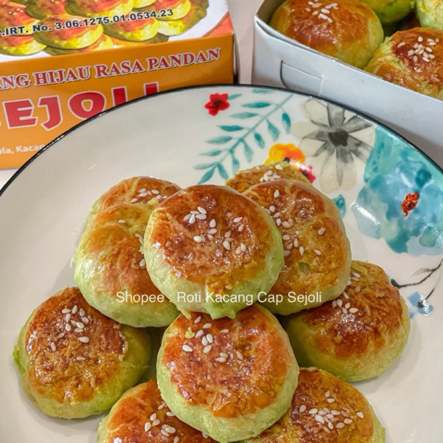 Roti / Kue / Pia Kacang Hijau RASA PANDAN cap sejoli