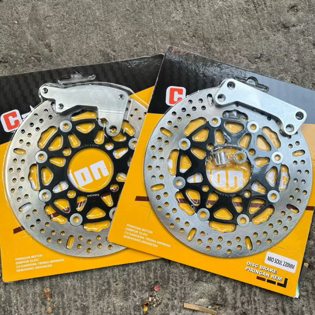 JQR VARIASI PIRINGAN CAKRAM DEPAN 220MM LENGKAP BREKET PNP BEAT FI BEAT KARBU VARIO SCOOPY MIO SMILE