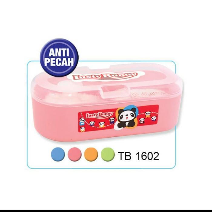 TEMPAT BEDAK BAYI BESAR (Bonus Puff+cooton buds) LUSTY BUNNY TB-1521 - BOY