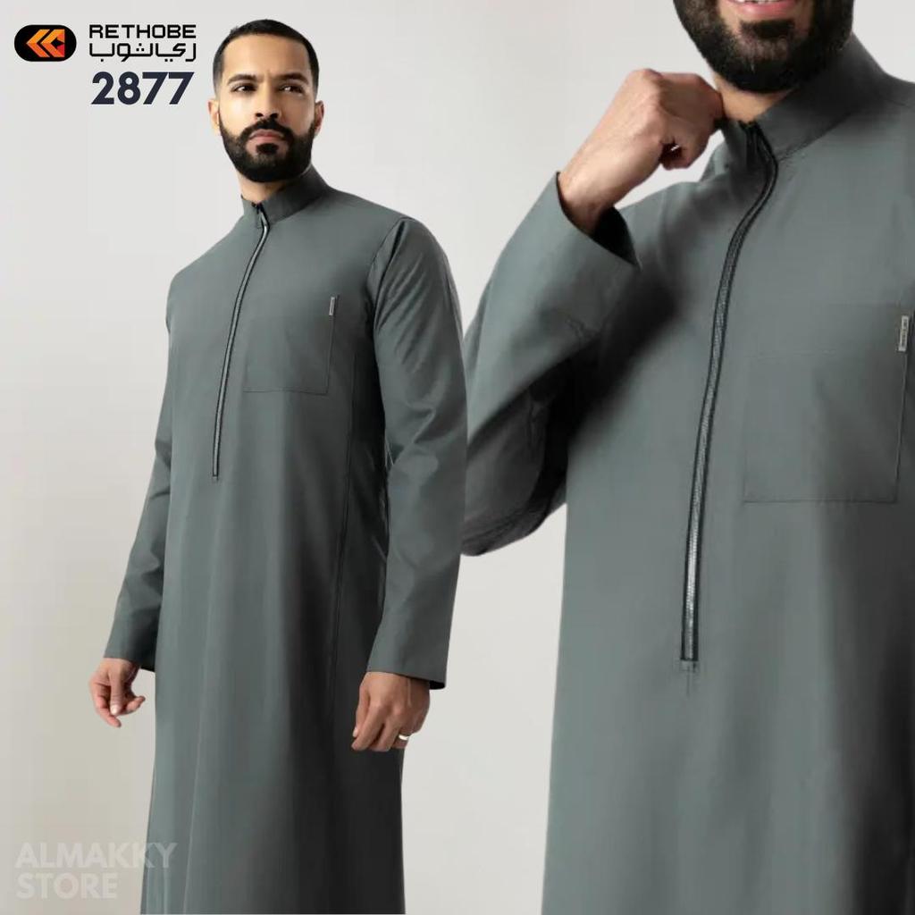 RETHOBE NEW SERIES 2877 - Gamis Pria Premium Kasual Pemuda Kalcer Saudi Arabia Almakky Store