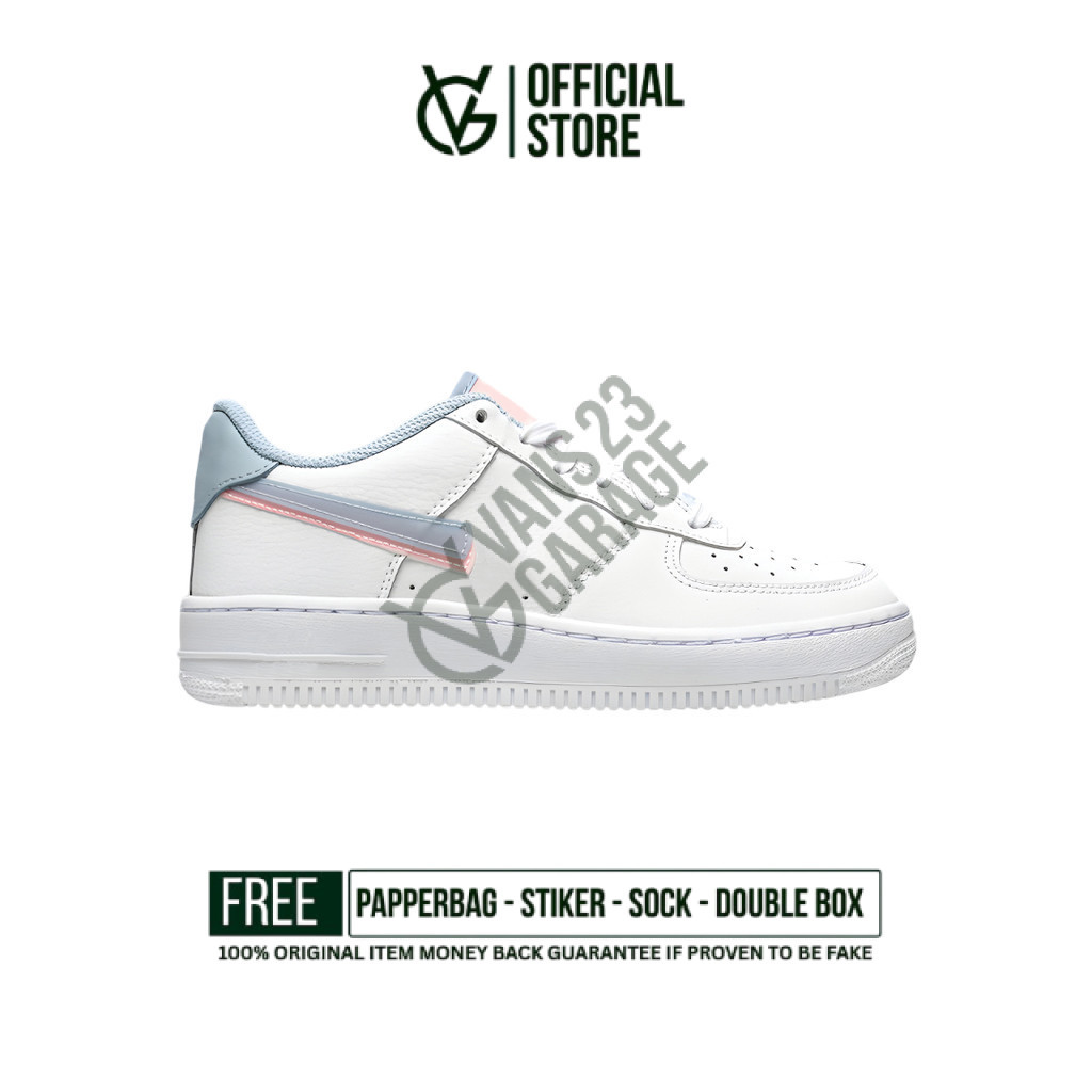Sepatu Sneakers Nike Air Force 1 Low LV8 Double Swoosh Light Armory Original BNIB Unisex