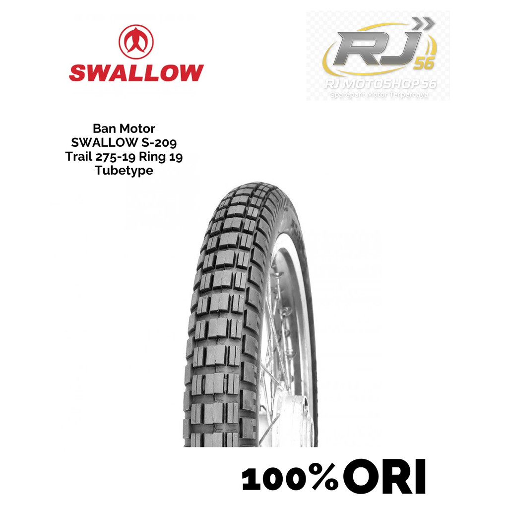 Ban Motor SWALLOW S-209 Trail 275-19 Ring 19 Tubetype