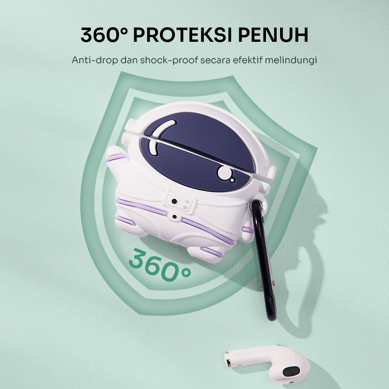 NEW ROBOT Case TWS T50S Liquid Silicone Soft Case Earbuds Anti Debu Anti Sidik Jari 360 Protection