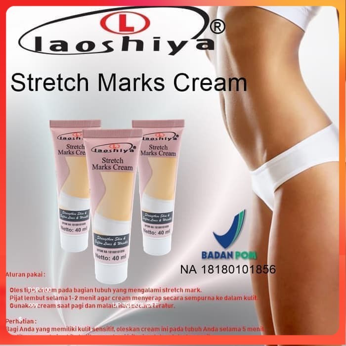 LAOSHIYA STRETCH MARKS CREAM ORIGINAL BPOM - STRETCH MARKS LAOSHIYA