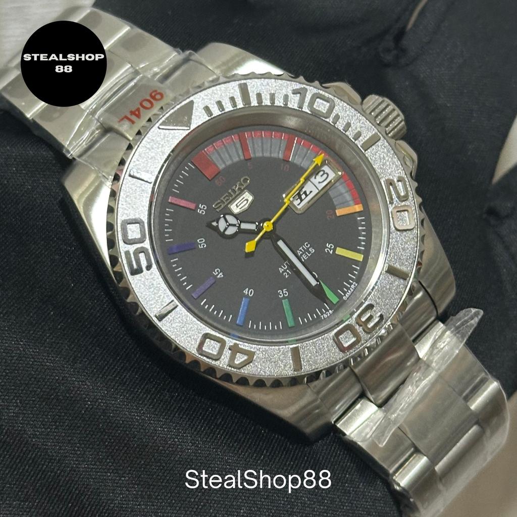 Seiko Submariner Rainbow Rhodium NH36 DayDate Submariner Indo