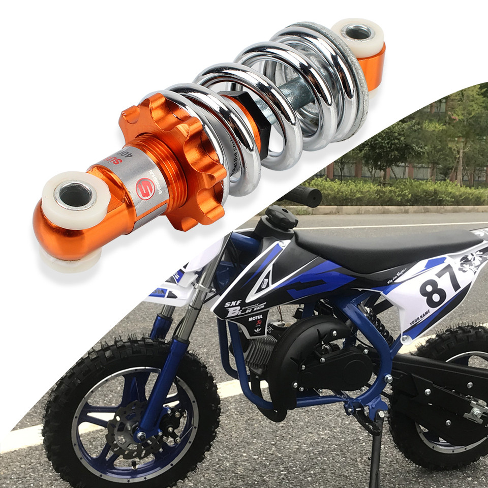 Motorcycle Shock Absorber 125MM 400LB/IN For 49cc Mini Trot Damping Pitch Plated Spring ATV Pit Dirt