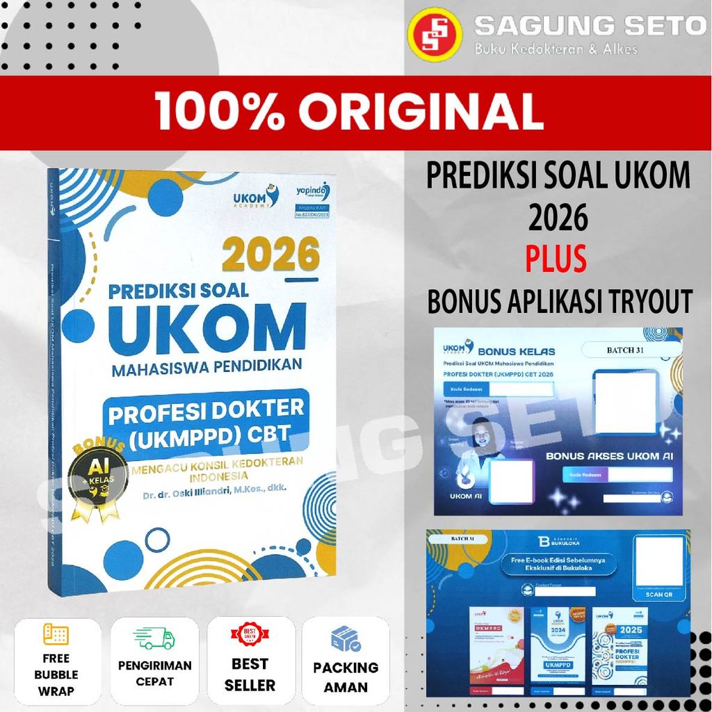 BUKU PREDIKSI SOAL UKOM 2026 PROFESI DOKTER UKMPPD CBT - OSKI ILLIANDRI