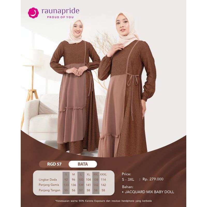 RAUNA RGD 57 GAMIS DEWASA BATA