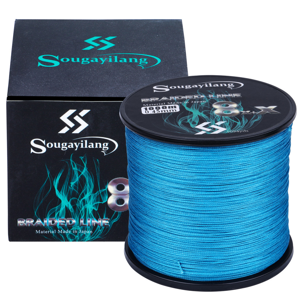 Sougayilang New 9 Strands PE Fishing Line Raid Fishing Line 300M 500M 1000M Multifilament Fishing Wi