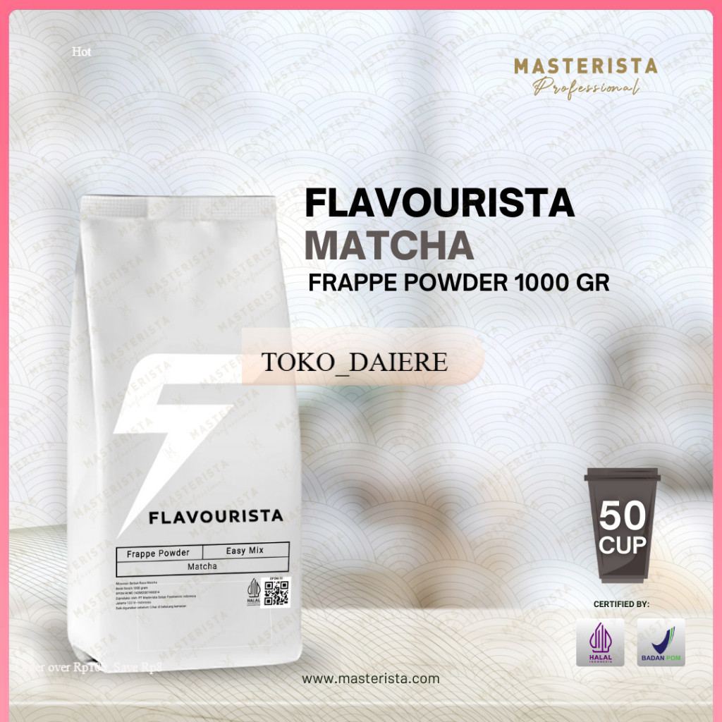 Flavourista Bubuk Minuman Murah Rasa Matcha / Matcha Powder 1000 gram