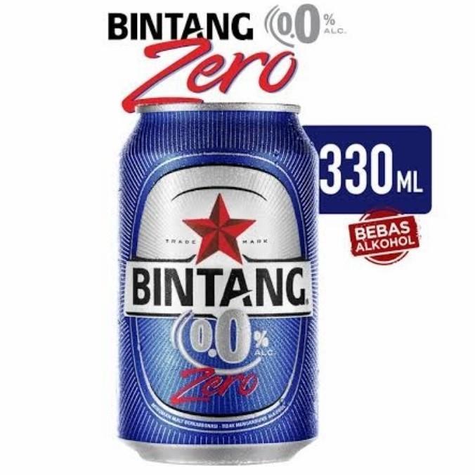 Bintang Zero 330ml dalam kemasan kaleng Bebas Alkohol Kaleng 320ml Pengiriman Sameday Maksimal 2 Kar
