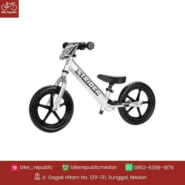 Sepeda Anak - STRIDER 12 PRO SILVER BALANCE BIKE