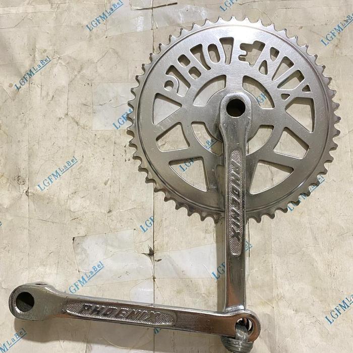 Crank / Gir Depan Phoenix Sepeda Jengki / ONTEL Krum 44T & 48T Pantek Besi 165MM - 44T