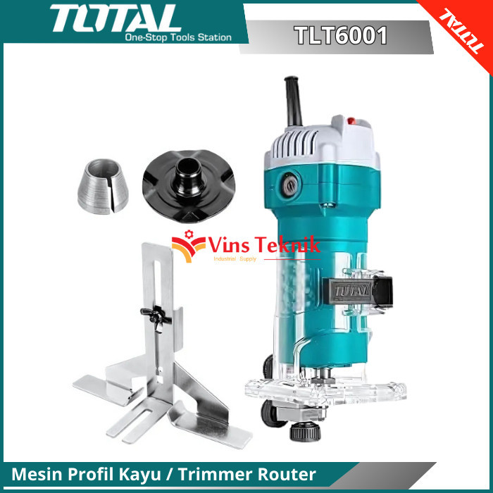 TOTAL TLT6001 mesin profil kayu trimmer router