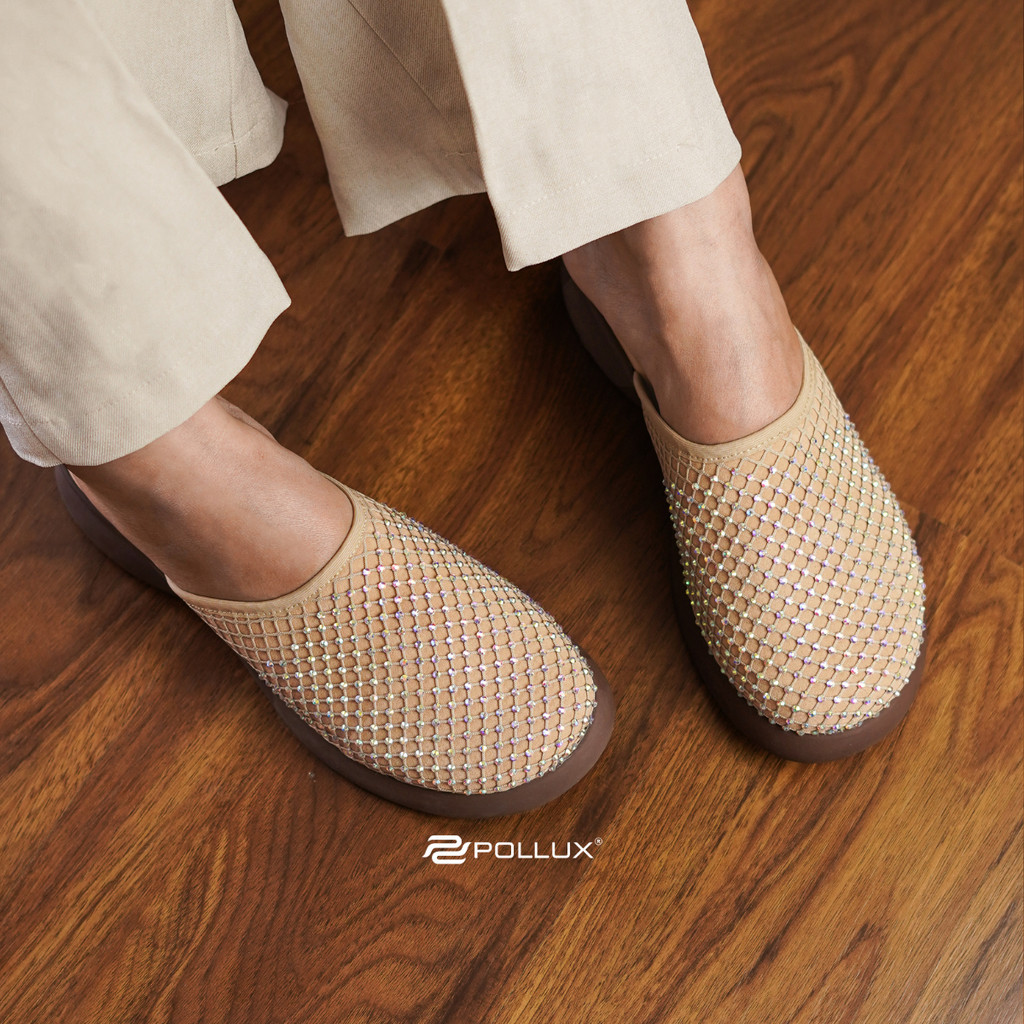 Pollux E - Wear WPOMO 26 - Sandal Wanita Bahan Kulit | Wedges Wanita | Sepatu Sandal Wanita