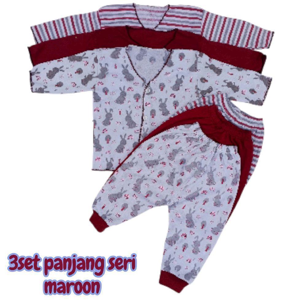 PROMO 3set panjang pakaian bayi lahir CUCI GUDANG