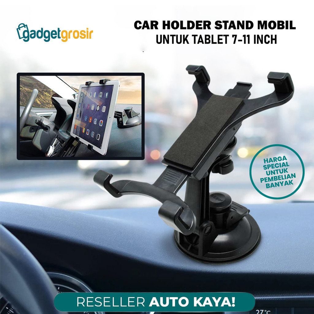 Car Holder Tablet 7 - 11 Inch Suction Cup Stand Dudukan Tab Pad untuk Mobil Universal WF313C High Qu