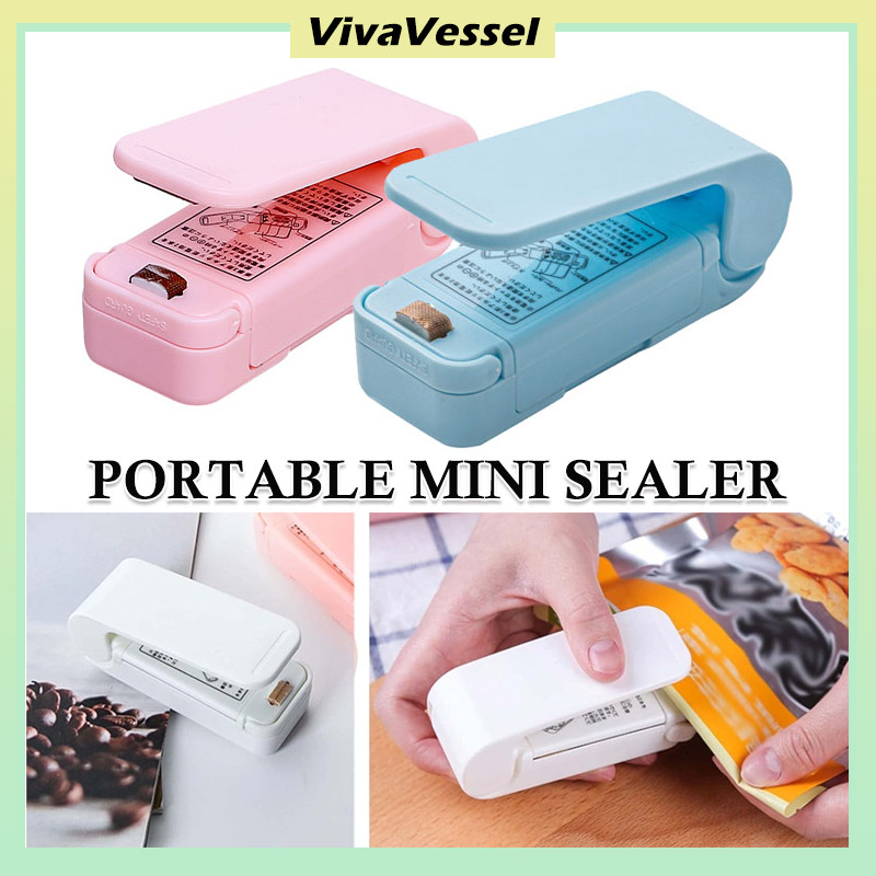 Mini Heat Sealing Elektrik Portabel Penutup Bungkusan Plastik Makanan Ringan