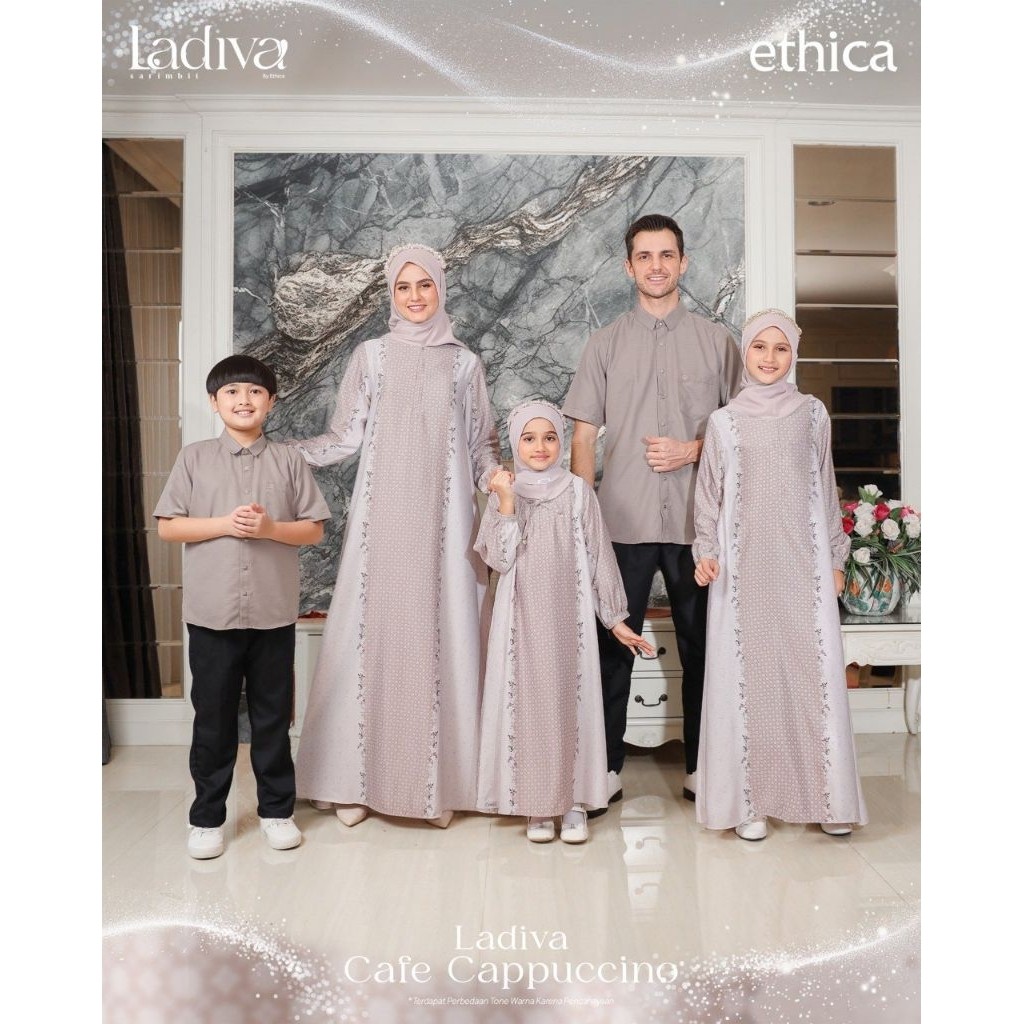 Ethica Sarimbit Royal Series 2026 Cafe Cappuccino | Gamis Ethica Elegant Ladiva 47 Cafe Cappuccino |