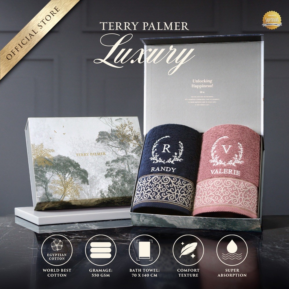 Terry Palmer Luxury - Royale (Handuk Couple Set) / Handuk Seserahan / Kado Pernikahan / Souvenir / H