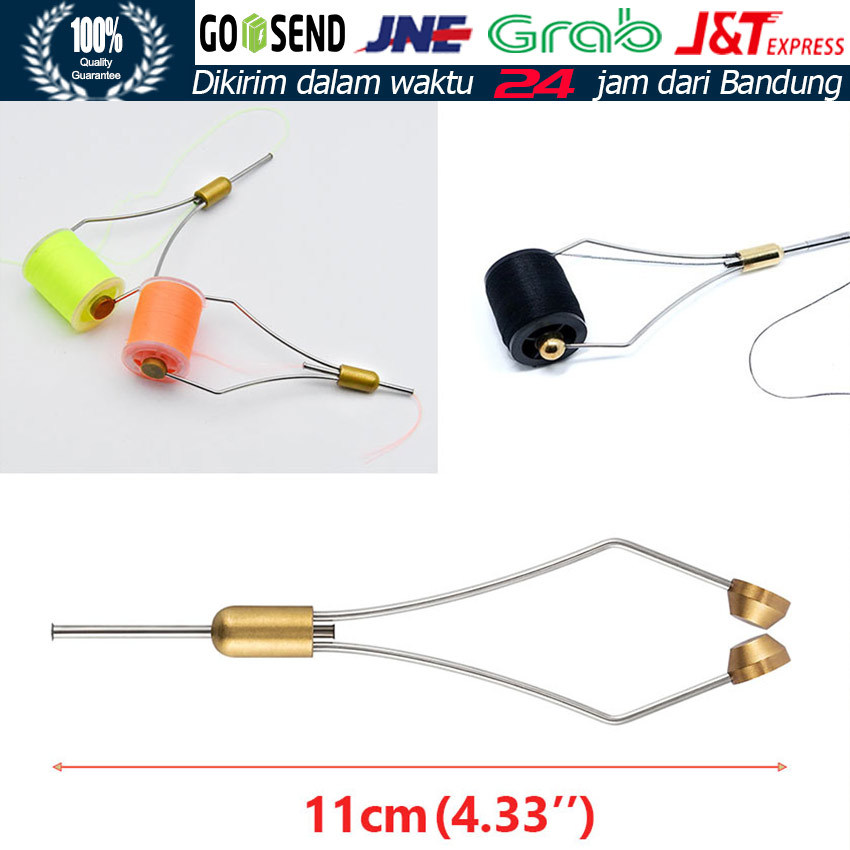Alat Pembuat Assist Hook Fly Fishing / Bobbin Knotter Keramik Double Premium / Thread Holder Alat Ba