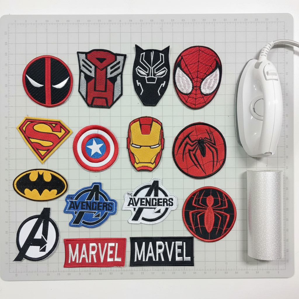 Patch, Patch bordir, Logo Marvel, Logo Avenger, Logo Bordir Komputer