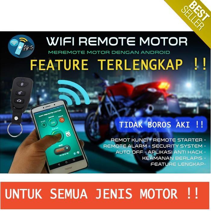 READY Wifi Remote Motor Android Alarm (keyless motor android) FEATURE TERLENGKAP 