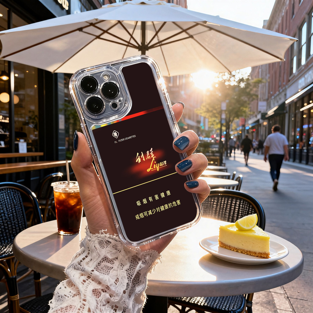 Liqun Cigarettes Warning Label Case HP Transparan Soft Cover untuk iPhone11/11 Pro/11 Pro Max, 12/12