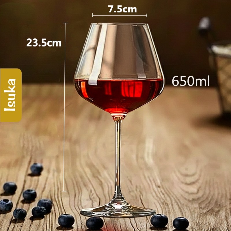 Gelas Wine Kaca Kristal Wine Goblet Red Wine Stem Glass Gelas Minum Anggur Crystal Glass Shiraz 03