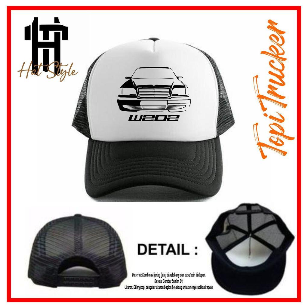 Topi W202 / Topi Trucker W202 / Topi Jaring W202 Premium Quality
