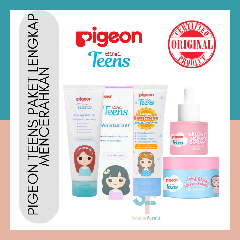 Pigeon Teens Paket Brightening Mencerahkan Kulit Remaja